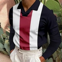 Leey-World Polo majice za muškarce muške modne casual gumb rever kratki rukav jakna za majicu Top kornjače