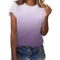 Šifonske košulje za žene Loose Dugme Košulja Ženske svakodnevne ljetne printere o vratnim vrhovima kratkih