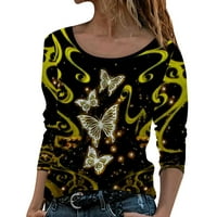Ženski pulover s dugim rukavima pulover leptira