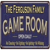 Ferguson Family Blue Game Game Metal Sign 108240037848