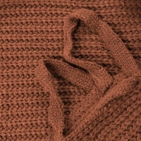 Ženski džemperi Čvrsti kolor kornjače dugih rukava za vezanje ramena pletenje pulover jesen zimski džemperi