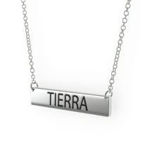 Tierra ženski bar privjesak ogrlica od ogrlice Sterling Sliver