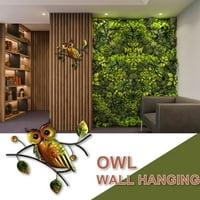 WANGXLDD Obojeni Owl zanat Trodimenzionalni pozadinski zidni zidni zid viseći
