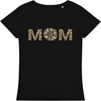 Žene Ležerne prilike mame mama kaki grafički tees kratki rukav Leopard Pismom tiskane majice posade