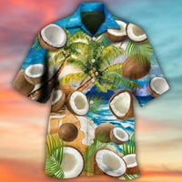 Muška modna bluza Top Tropic Style Print Hawaii Summer Košulja Custom Muške košulje Postavlja kratki