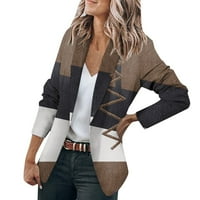 Ženski kaputi stabilna odjeća Ženska jakna s dugim rukavima Cardigan ovratnik s jednim gumbom Poslovanje