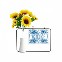 TALAVERA BLUE Cvjetni ilustracijski uzorak umjetni suncokret vaze Blassavna karta