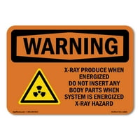 Znak upozorenja - rendgenski proizvodi kada se napaja simbolom