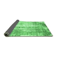Ahgly Company u zatvorenom okrugli orijentalni smaragdni tepih za zelenu industrijsku površinu, 5 'krug