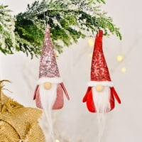 Božićni ukras Sequin šešir šumskog starca Privjesak Božićna lutka
