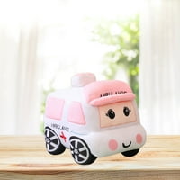 Crtani automobil plišana lutka, slatka mekana prijenosna punjena igračka za rođendan za djecu odrasli
