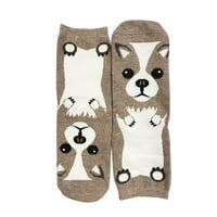 Lijep životinjski ispis parova povremenih čarapa za mačke i pse za žene
