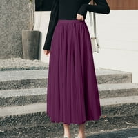 Badymincsl Modne žene Solid suknje Ženske suknje Mesh High Skirt suknja