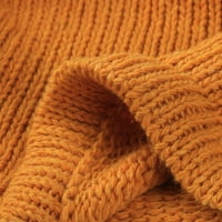 Zimske pad majice za žene casual vrhovi topla labav dugački kapuljač pletenja džemper dugih bluza dugački