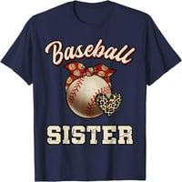 Baseball sestra Bandana Leopard Majica srca Majica