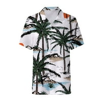 Osnovne majice za žene Žene Ljetne havajske košulje meko cool cvjetni ispis kratkih rukava gore na majici s majicom s