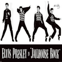 Elvis Presley - Jailhouse Rock - bijeli laminirani plakat