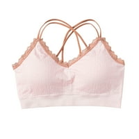 Ženska bralette bez kaiševa BRALETE TOP TOP CALCE V VRATNI KOŽAR bez rukava Vežbanje sportovi Torbi