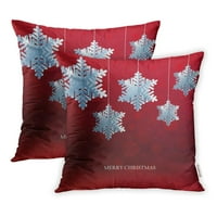 Sažetak Božićne volumetrijske snježne pahulje Bijela 3D sjena Xmas i novogodišnji jastučni futrola za jastuk