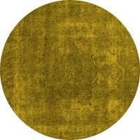 Ahgly Company u zatvorenom okruglu okrugli orijentalni žuti prostirke industrijskih područja, 7 'krug