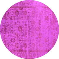 Ahgly Company u zatvorenom okruglu Orijentalni ružičasti industrijski prostirke, 7 'okrugli