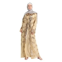 Cardigan ženski muslimanski izdubljeni Cardigan LOGO Long Cardigan Abaya Islamska arapska kaftana kardigan