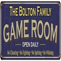 Porodica Bolton Plava Game Soba Metalni znak 108240037625