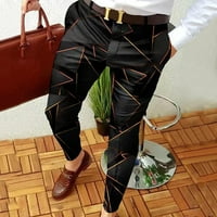 Kayannuo casual pantalone za muškarce čišćenje muške hlače muškarci casual modne patentne patentne pantalone otisnute srednje struka sa džepovima hlače
