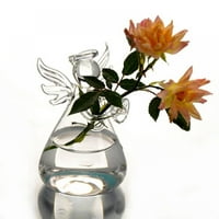 Staklo anđela Oblik Staklo vaze Viseći saksija za cvijeće Pot kuć Hydroponic Kontejner za kućni dekor
