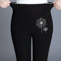 Caicj gamaše za žene podižu ženske visoko stručne joge hlače hlače s džepovima crna, l