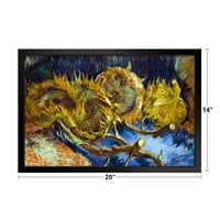 Vincent Van Gogh Četiri suncokreta prešli su u sjemenski van Gogh Zidno umjetnost Impresionist Slikaring