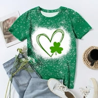 Mikilon ženski okrugli vrat kratkih rukava sa kratkim košuljama Saint Patrick sav košulja ulica Patrickov