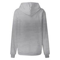 Ženska bluza Žene Dugi rukav Na vrhu Grafičkog otiska Hoodie Bluzes Jesen Ležerne prilike Grey XL