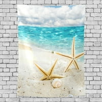 Popcreation Starfish plaža na plaži za ukrašavanje zidne tapiserije