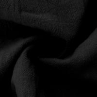 PBNBP majice kratkih rukava za žene Ležerne prilike sa ljetnim pamučnim posteljinom majice dolje rever