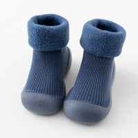 Lowrofile Dječje čarape Djeca Toddler Boys Djevojke Čvrsto tople pletene meke jedine gumene cipele čarape