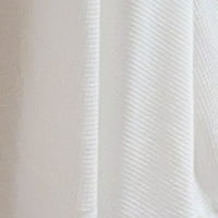 Ženska ljetna majica V-izrez čvrsta kratka rukava s kratkim rukavima, bijeli XL