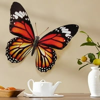 16 Veliki plastični leptir zidni dekor vanjski vrt ograde umjetnost, unutarnji viseći ukrasi za dnevni boravak, spavaću sobu