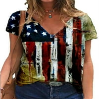 Springttc Ženska američka zastava Štampaj 4. srpnja SAD TOP majica
