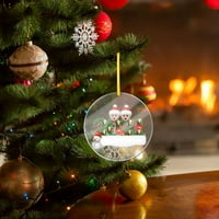 Božićni ukrasi akril personalizirana preživjela je obitelj ukrasnog božićnog dekora za odmor