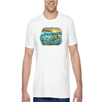 Xtrafly Odjeća Muškarci za muškarce Podvodne morske kornjače Plaža za odmor Crewneck Majica