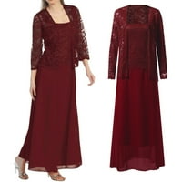 Haljine za žene Elegantne plus veličine izdubljene čipke patchwork pune labave haljine duge haljine
