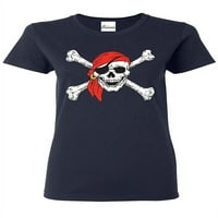Ženska majica kratki rukav - Jolly Roger Skull & CrossBones