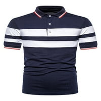 Bomotoo muns casual polo majica Stripe dizajn atletski T majice Sportski šiveni blok bloka