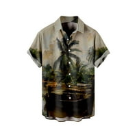 Svjetlosne košulje za muškarce Muški ljetni odmor Turizam Plaža Modni trend Leisure 3D Digital Tiskanje