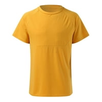 Dahich muške havajske majice Cvjetno casual elastična struka plaža Ljetne odjeće TrackesUits T-majice Shots Sets Yellow XXL