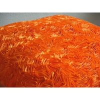 Jastučri, bacanje jastuka, navlake, narančaste akcentne jastuke, apstraktne trake za teksturirane jastuke, Art Silk Square Jastuci, ukrasi za Noć vještica - Narančasta kore