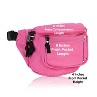 Fanny 7 Travel Belt torbica od pojasa Novčanica W džepovi u vrućem ružičastoj boji