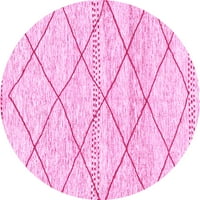 Ahgly Company u zatvorenom okruglom krute ružičaste moderne prostirke, 8 'krug