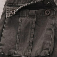 Badymincsl muške hlače Prodaja Muškarci Multi-džepni gumb Zipper Cargo Pants Sportske hlače na otvorenom